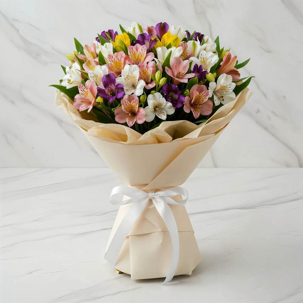 Букет цветов из: Альстромерии в Аничково