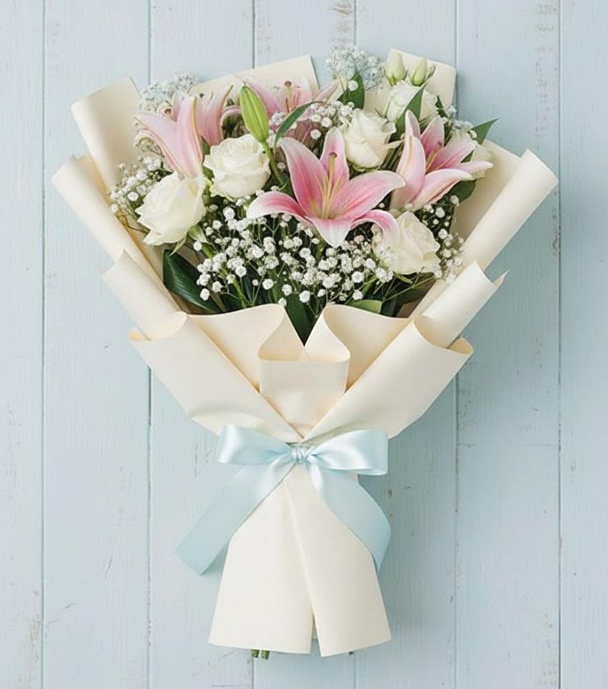 Букет цветов из: Лилии в Аничково