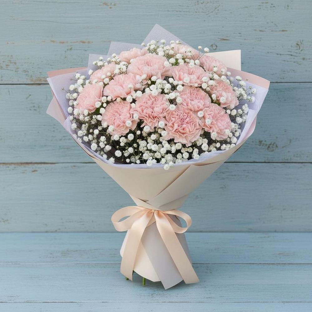 Букет цветов из: Гвоздики в Аничково