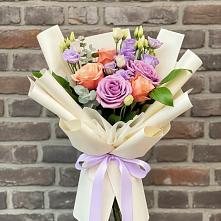 Букет цветов из:  Лизиантусы и Розы #REPLACE_PRED# Аничково