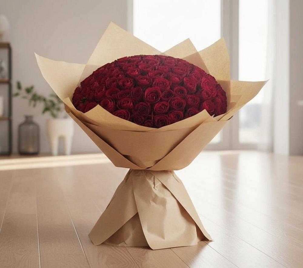 Букет 101 Красная роза в Аничково