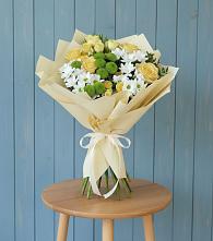 Букет цветов из:  Хризантемы и Розы в Аничково