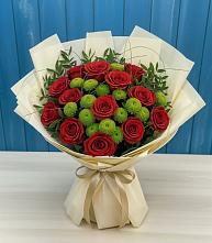 Букет цветов из:  Розы и Хризантемы в Аничково