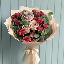 Букет цветов из:  Гвоздики и Розы #REPLACE_PRED# Аничково