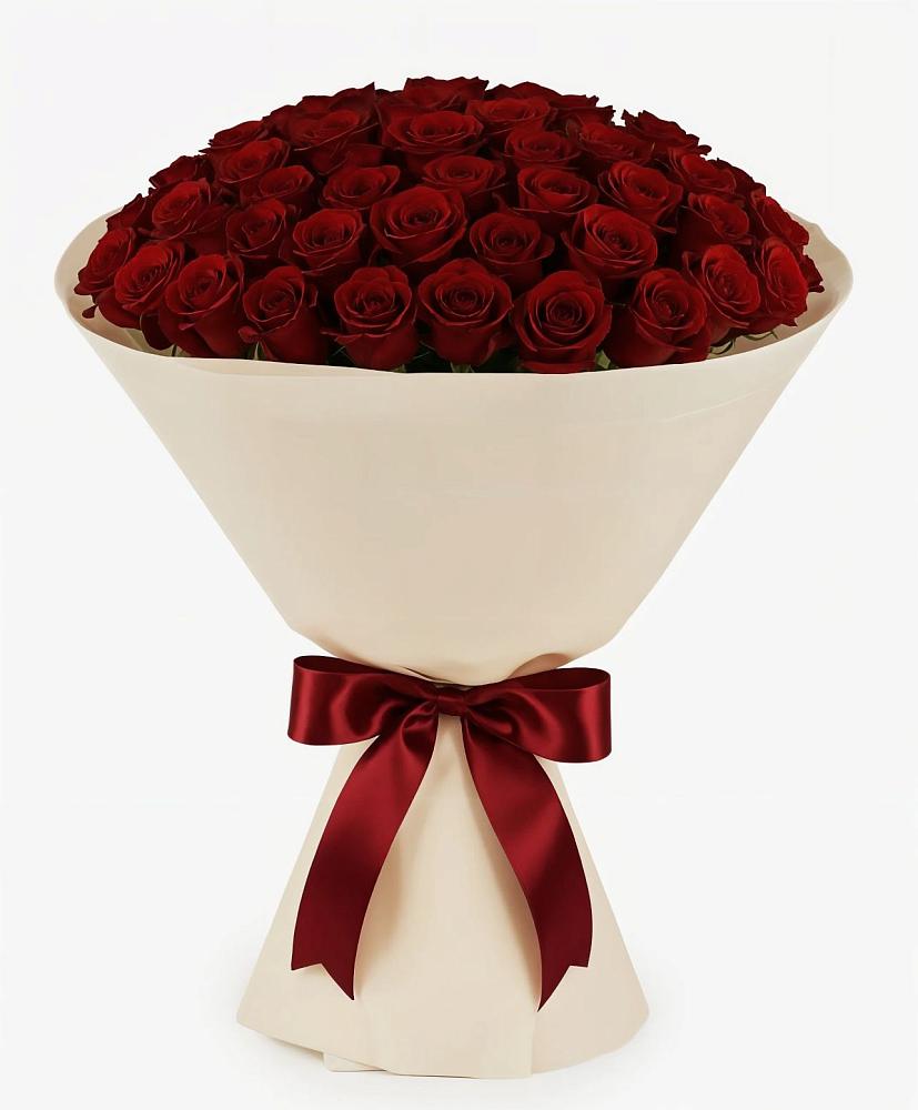 Букет 101 Бордовая роза Блэк Бакарра в Аничково