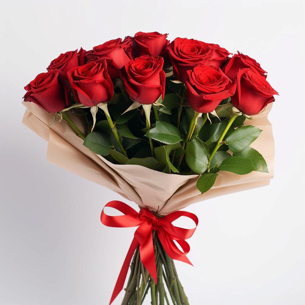 Букет 11 Красных роз Эдлесс Лав в Аничково