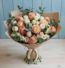 Букет цветов из:  Альстромерии и Розы #REPLACE_PRED# Аничково