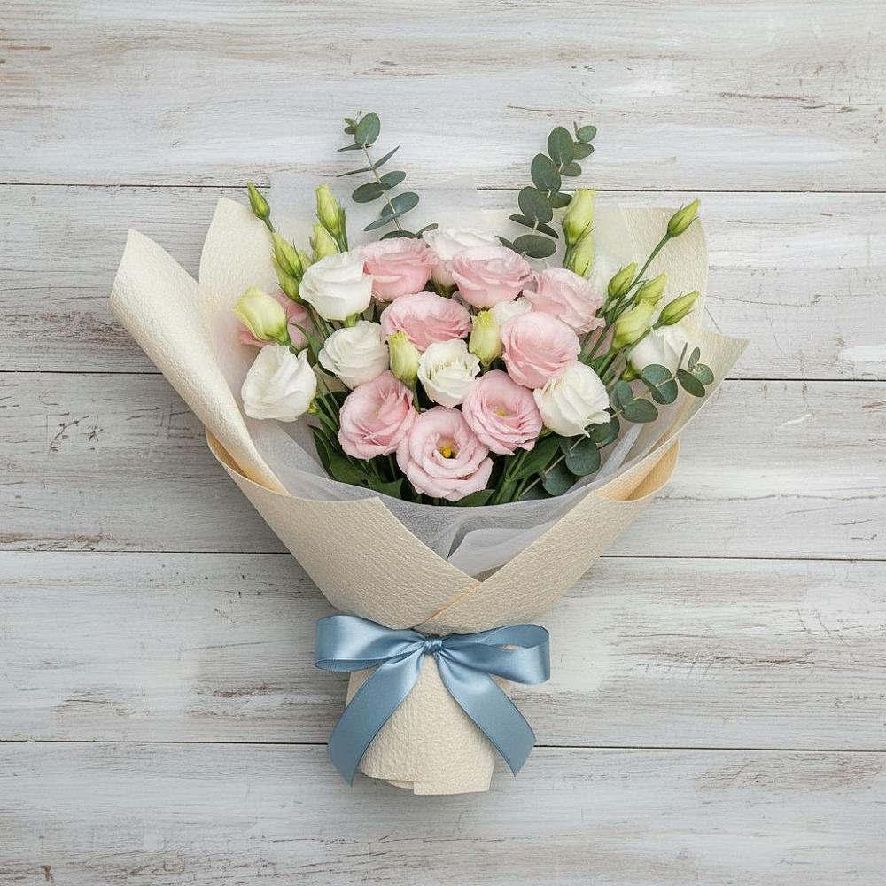 Букет цветов из: Лизиантусы в Аничково